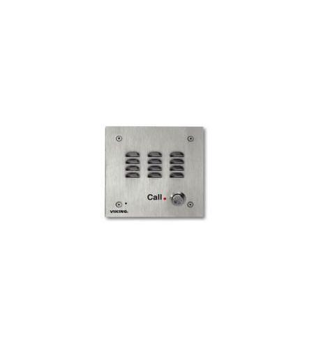 E-10A with an E-30 faceplate and LED Viking Electronics VK-SP-398 Weather Resistant Call Button - Image 1