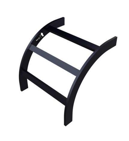 ICC Ladder Rack Runway 90° Outside Corner Steel Black