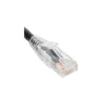 ICC CAT5e Patch Cord 3ft Black Clear Boot - Gold Contacts