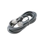 Steren 7' Silver 4C Line Cord for Telephone & VoIP