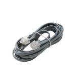 Steren 7' Silver 4C Line Cord for Telephone & VoIP