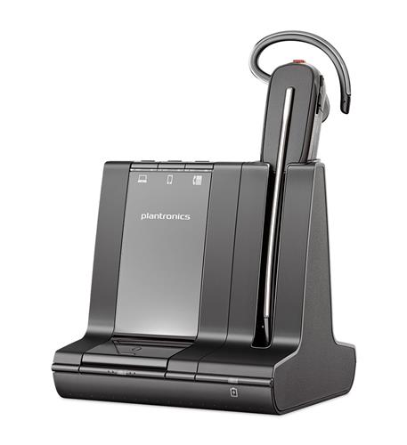 SAVI 8240-M 3IN1 DECT HS 211819-01 Plantronics 7W6E3AA Noise-Canceling DECT Wireless Headset - Image 1