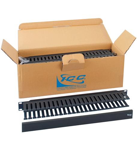 PANEL, FRONT FINGER DUCT, 1RMS, 6 PK ICC Front Finger Duct Panel 1RMS 6 Pack - Cable Management - Image 1