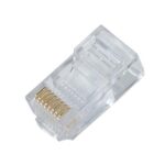 Dynacom 6C6P Round PC Plug for Solid/Stranded Cable 100PK