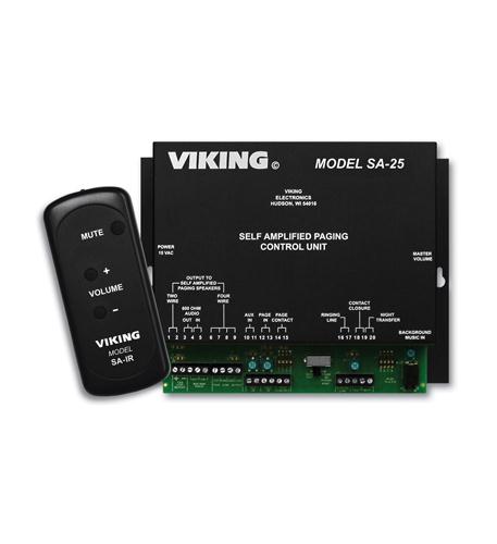 Self Amplified Paging System Control Viking Electronics VK-SA-25 Paging System Control with Remote - Image 1