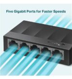 TP Link LS1005G 5-Port Gigabit Desktop Network Switch - Image 3