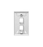 ICC White 1-Gang 2-Port Keystone ID Faceplate Wall Plate - Image 2