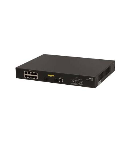 QX-S1008GT-2G-PW, 8 x 1 Gigabit PoE ps, NEC QX-S1008GT-2G-PW 8-Port Gigabit PoE Switch - Image 1