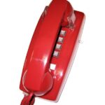 Cortelco 255447-VOE-20MD Red Wall Phone with Tone Dial