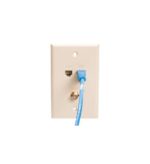 ICC Ivory IDC Wall Plate for RJ-11 RJ-45 and F-Type Cables - Image 3