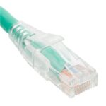 ICC Cat6 Patch Cord 1ft Green Clear Boot 50μ Gold Plated