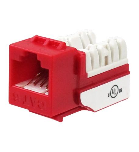 CAT6 JACK RED Wavenet CAT6 Red Jack - High Density 8P8C Connector - Image 1