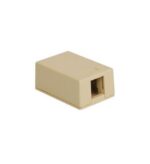ICC Ivory 1-Port Surface Mount Box 25-Pack Kit - Image 2