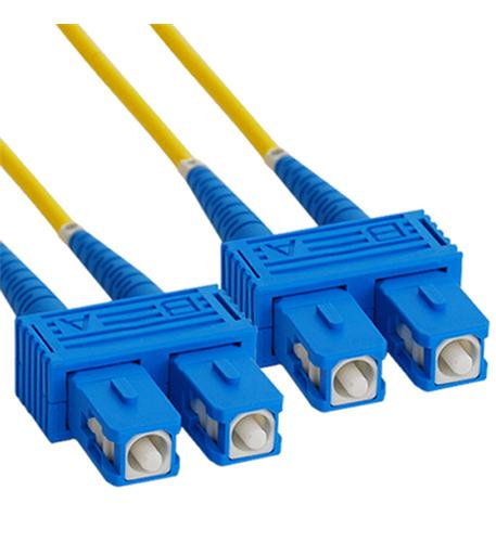 JUMPER, SC-SC, DUPLEX, SM, 2M ICC ICFOJ8C502 2M SC-SC Duplex Single Mode Fiber Cable - Image 1