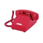 Cortelco Red Desk Phone with Volume Control & ADA Compliant