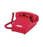 Cortelco Red Desk Phone with Volume Control & ADA Compliant