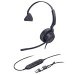 Yealink Headsets UH44 Noise Cancelling Mono USB-C Headset