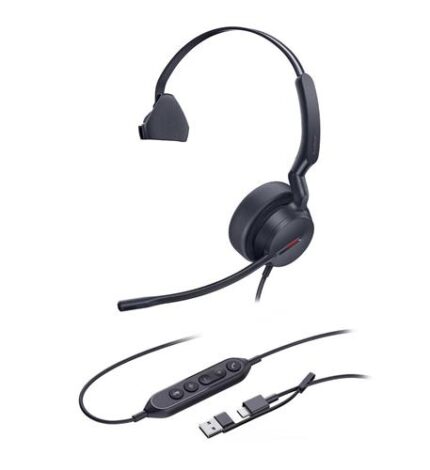 Yealink Headsets UH44 Noise Cancelling Mono USB-C Headset