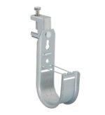 ICC MSJHB44 2 Inch Galvanized Steel J-Hook with Beam Clamp