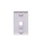 ICC White 1-Port Flush Phone Wall Plate Single Gang - Image 3