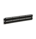 ICC Cat6 Feed-Thru Patch Panel 48-Port for Quick Network Setup