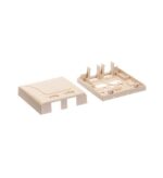 ICC IC108SB2IV 2-Port Ivory Surface Mount Box for Voice and Data - Image 3