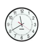 Viking Electronics Durable 12 Inch Analog Clock with Long Battery
