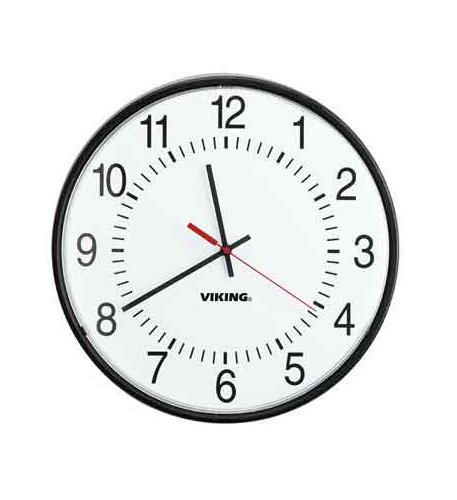 12 inch Analog Clock Viking Electronics Durable 12 Inch Analog Clock with Long Battery - Image 1