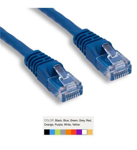 CAT6 PATCH CORD BOOTED 3' RED Wavenet 6E04UMRD Red Cat6 Snagless Patch Cord 3 Foot - Image 1