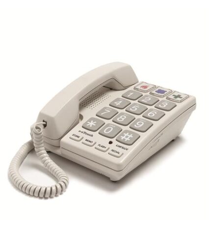 Cortelco Big Button Corded Phone with Photo Memory