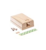 ICC Elite 1-Port Ivory Surface Mount Box for Data & Voice - Image 2