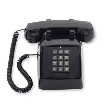 Cetis Aegis 25002 Black Desk Phone with Volume Control