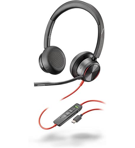 Blackwire 8225 USB-C Wired Headset Plantronics PL-214407-01 Noise-Canceling USB-C Wired Headset - Image 1