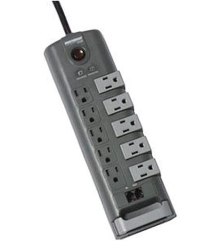 Minuteman 5-Outlet Rotating Surge Protector with Phone Line