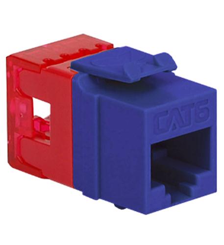 MODULE, CAT 6, HD, PURPLE ICC IC1078F6PR Purple Cat6 Keystone Jack for High-Speed Networks - Image 1