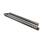 Wavenet 24-Port 1U Blank Keystone Patch Panel Matte Black