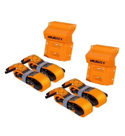 Muddy UTV Wheel Chock Tie-Down Kit 4 Pack - Heavy Duty
