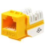 Wavenet CAT6 Yellow Jacks 25 Pack, PCB Tech, Narrow Body - Image 2