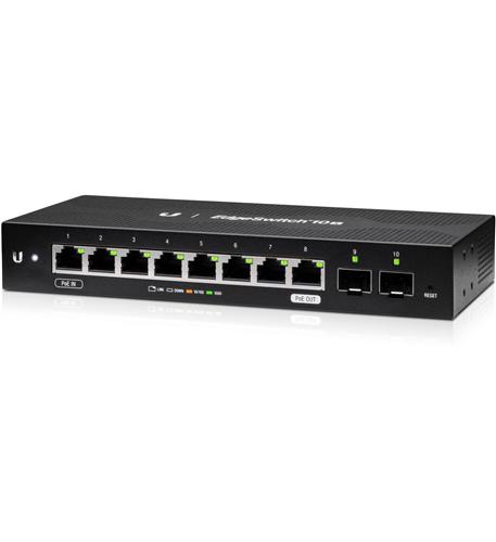 EDGEMAX EDGESWITCH 10 PORT Ubiquiti 10X 10-Port Gigabit Network Switch with PoE Support - Image 1