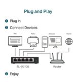 TP-Link 5-Port Gigabit Desktop Switch TL-DS105G - Plug & Play - Image 3