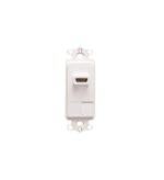 ICC IC107DH2WH 24k Gold Plated 2-Port HDMI Insert White