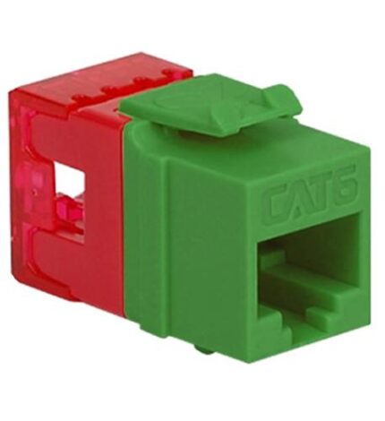 ICC Green Cat 6 Keystone Jack HD Module - High Speed