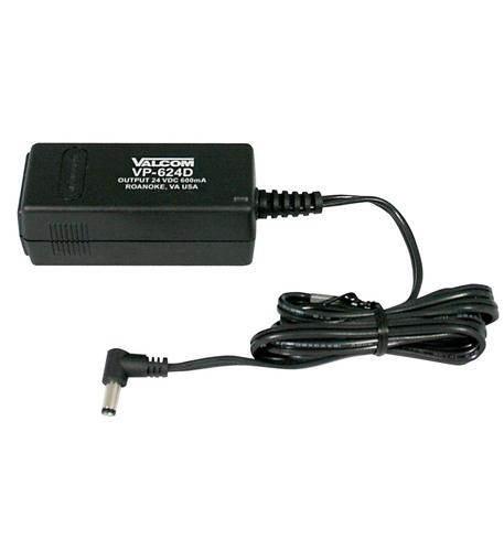 Wall, Rack or Wall Mount 600 mA Power Su Valcom 24V 0.6A Wall Mount Power Supply VC-VP-624D - Image 1