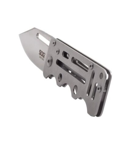 SOG Compact liner lock knife with slim money clip