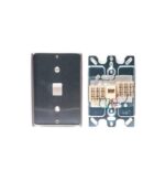 ICC Stainless Steel 6P6C Wall Plate Single Gang Port - Image 2