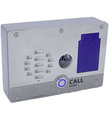 SIP h.264 Video Outdoor Intercom with RF CyberData CD-011478 SIP H.264 Outdoor Video Intercom with Security - Image 1