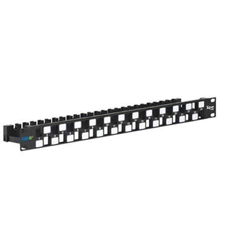 PATCH PANEL,BLANK,CAT 6A UTP,24PORT,1RMS ICC IC107PPU6A 24-Port CAT 6A UTP Patch Panel 1U Rack Mount - Image 1