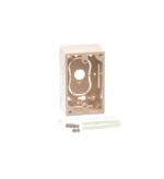 ICC Ivory 1-Gang Junction Box for Media Distribution - Image 2