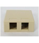 ICC Ivory 2-Port Surface Mount Box 25-Pack with Screws - Image 3