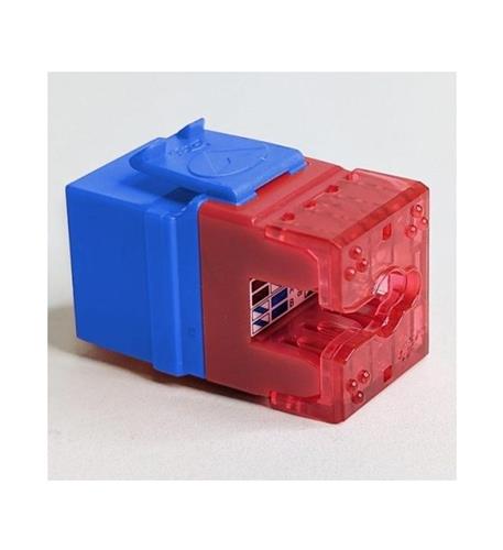 MODULE, CAT 6, HD, 10 PK, BLUE ICC Cat 6 HD Network Modules 10-Pack for High-Speed Data - Image 1